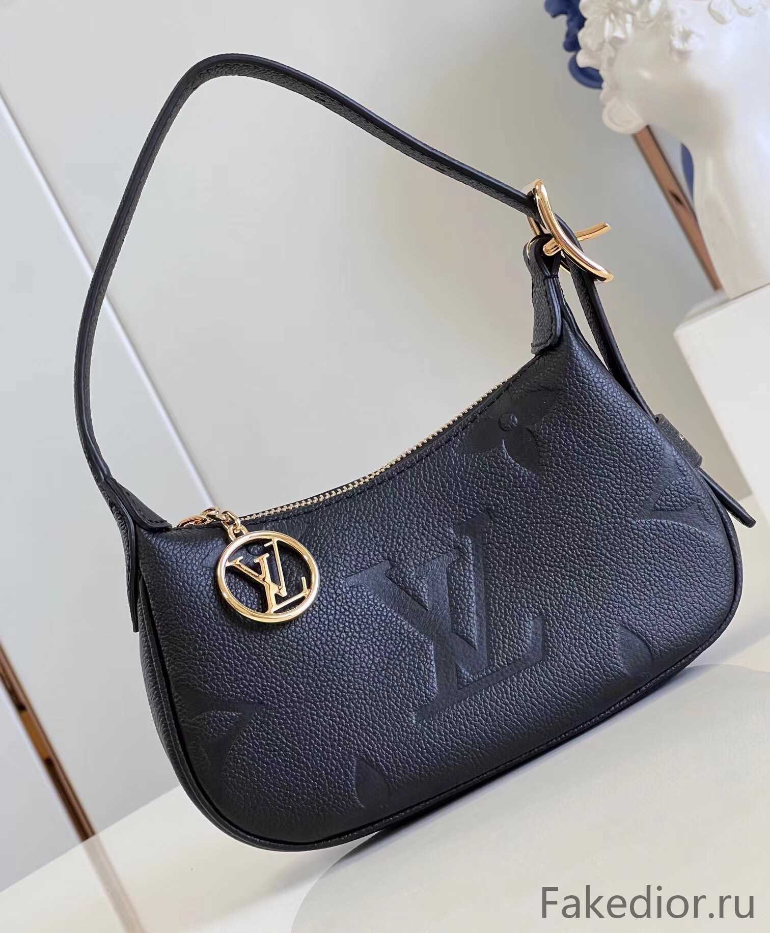 Louis Vuitton MONOGRAM EMPREINTE Calfskin Plain Leather Logo Handbags  (M59273)